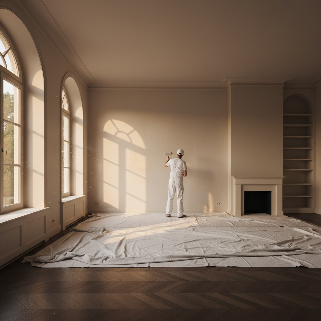 Binnenschilderwerk woonkamer